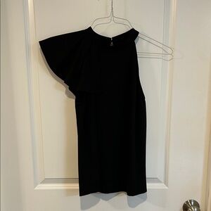 Glam Black One-Shoulder Dress